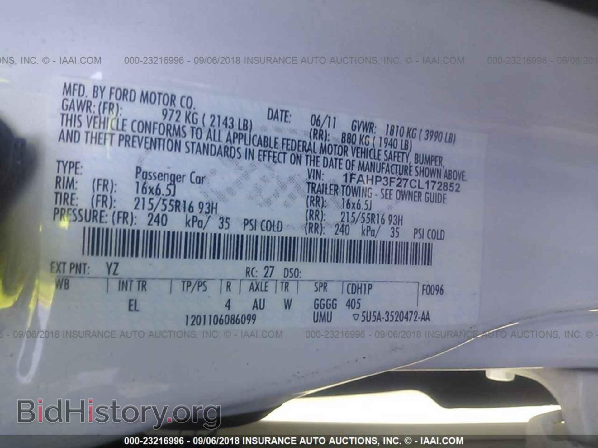 2012 FORD FOCUS - VIN: 1FAHP3F27CL172852 - Photo 9