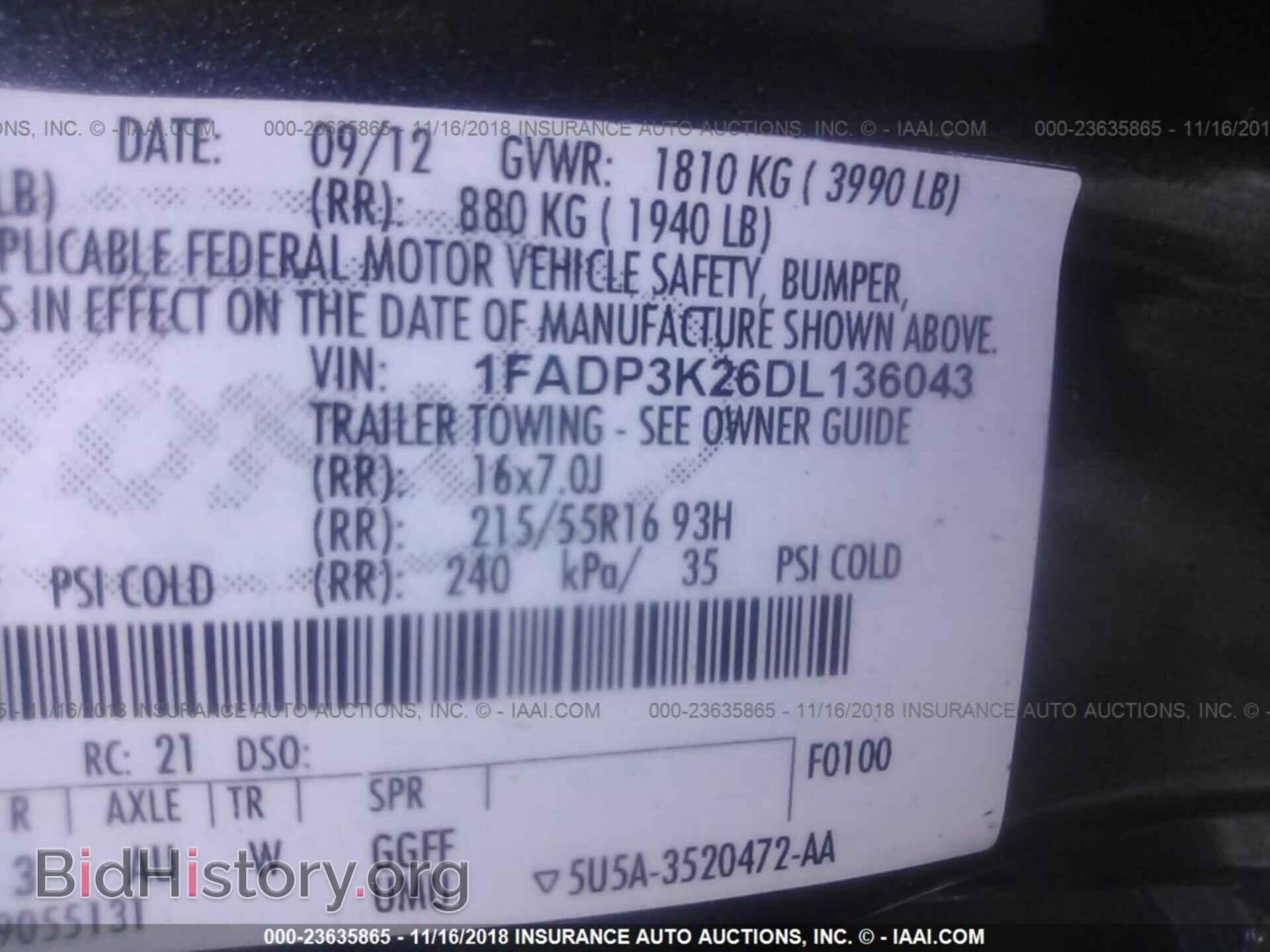 2013 Ford Focus - VIN: 1FADP3K26DL136043 - Photo 9