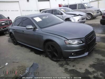 2012 Audi A4, gray — VIN WAUFFAFL2CA116828, IAAI