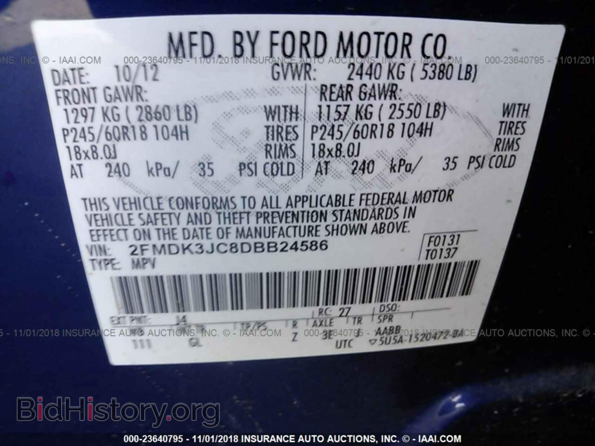2013 Ford Edge - VIN: 2FMDK3JC8DBB24586 - Photo 9