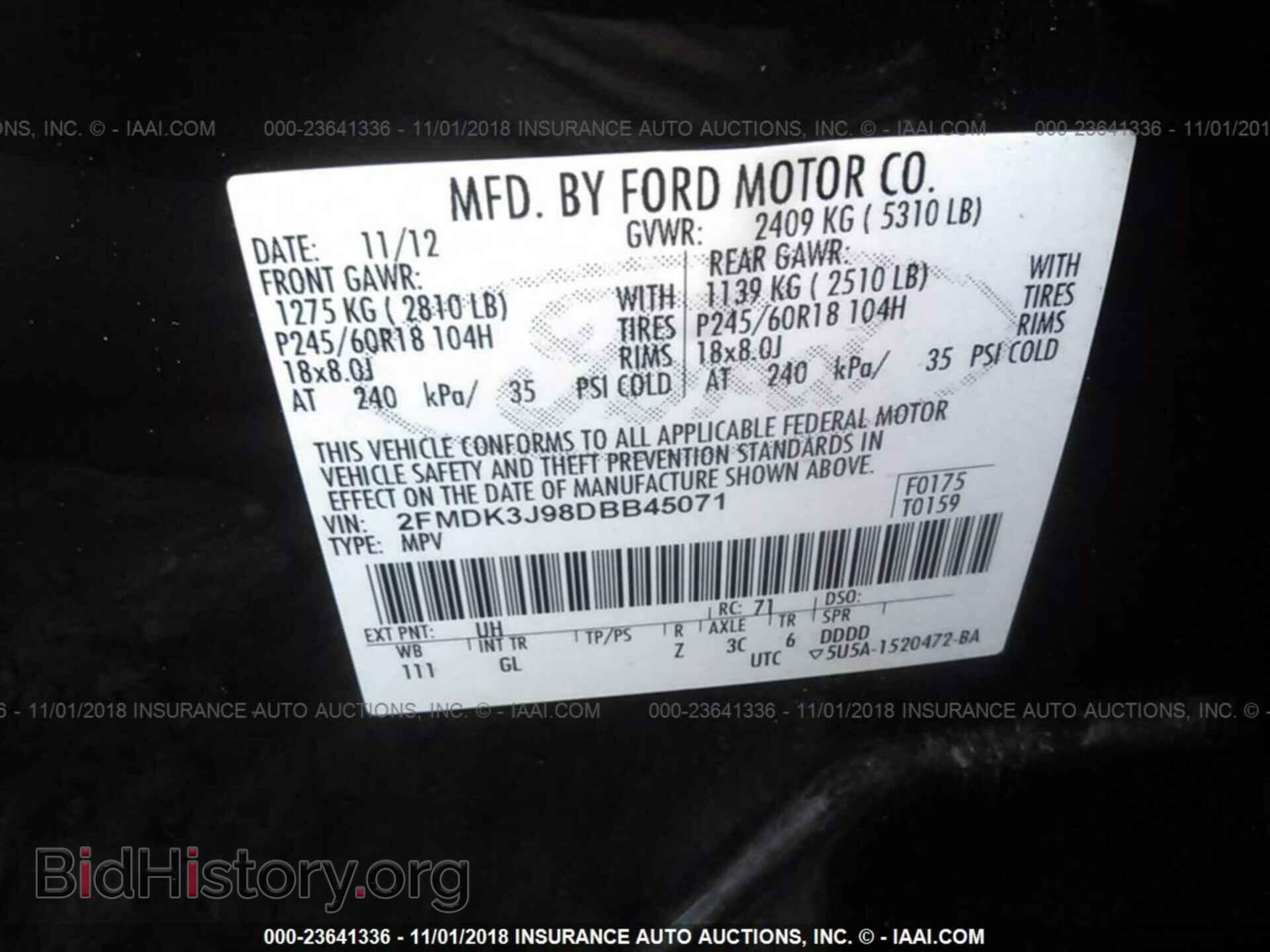 2013 Ford Edge - VIN: 2FMDK3J98DBB45071 - Photo 9