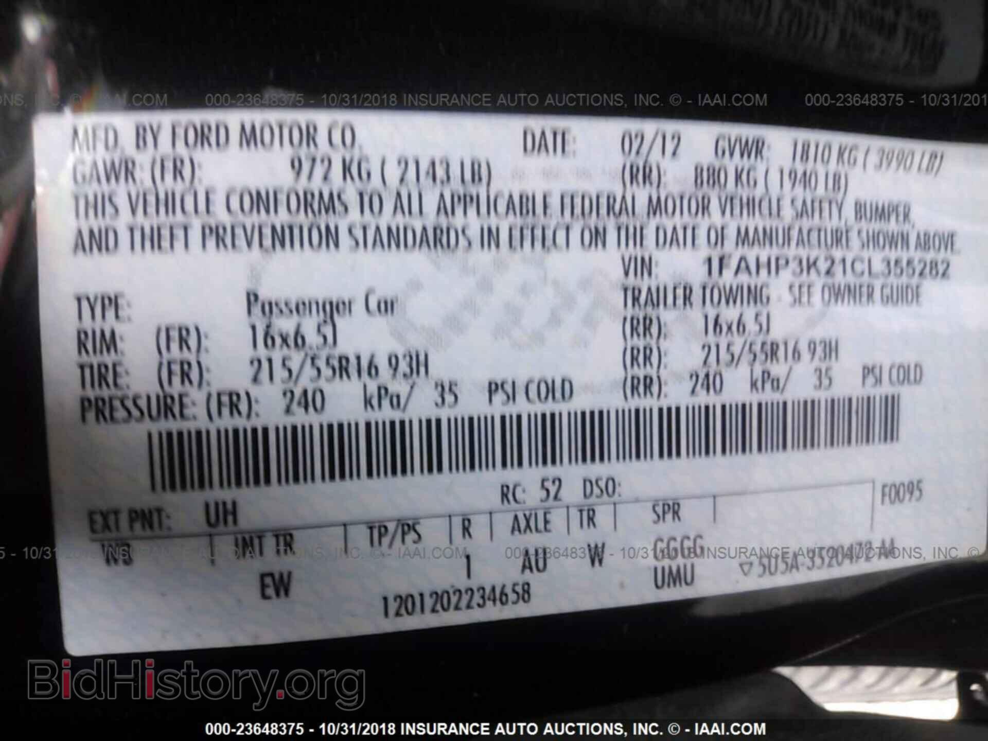 2012 Ford Focus - VIN: 1FAHP3K21CL355282 - Photo 9