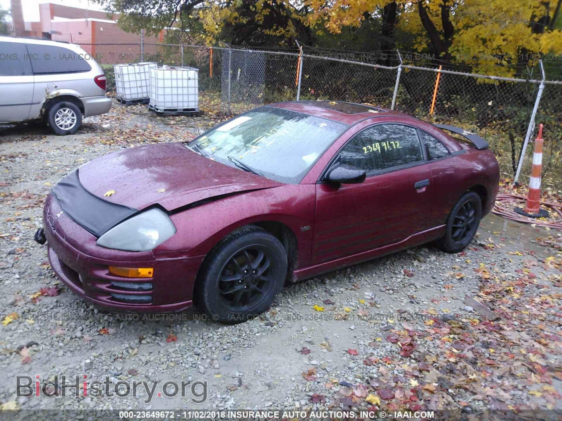 2002 MITSUBISHI ECLIPSE - VIN: 4A3AC54H42E090295 - Фото 2