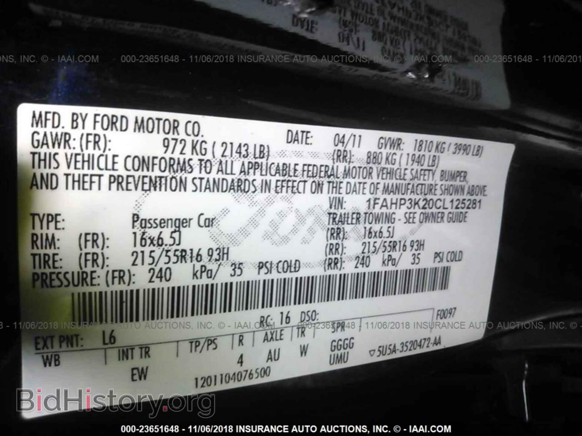 2012 FORD FOCUS - VIN: 1FAHP3K20CL125281 - Photo 9