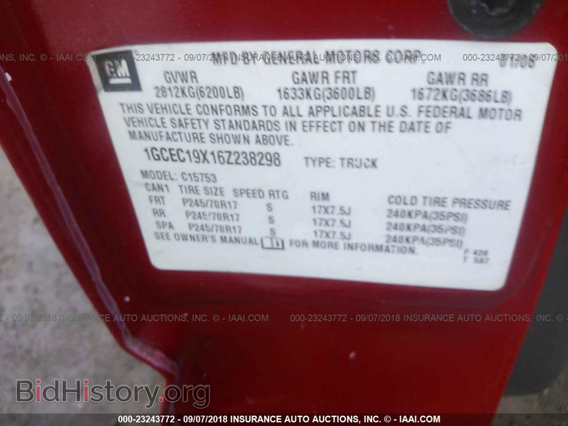 2006 CHEVROLET SILVERADO - VIN: 1GCEC19X16Z238298 - Photo 9