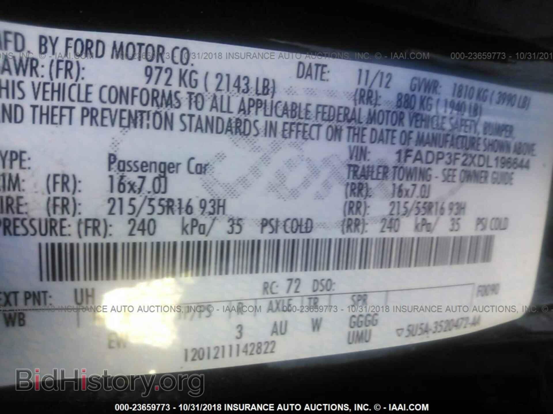 2013 Ford Focus - VIN: 1FADP3F2XDL196644 - Photo 9