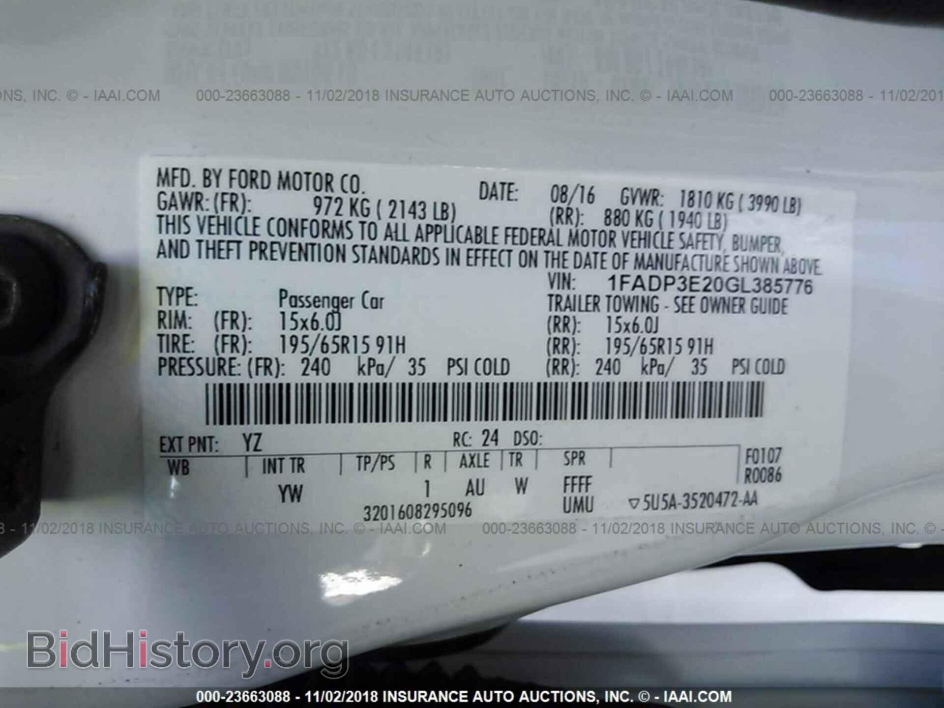 2016 Ford Focus - VIN: 1FADP3E20GL385776 - Фото 9