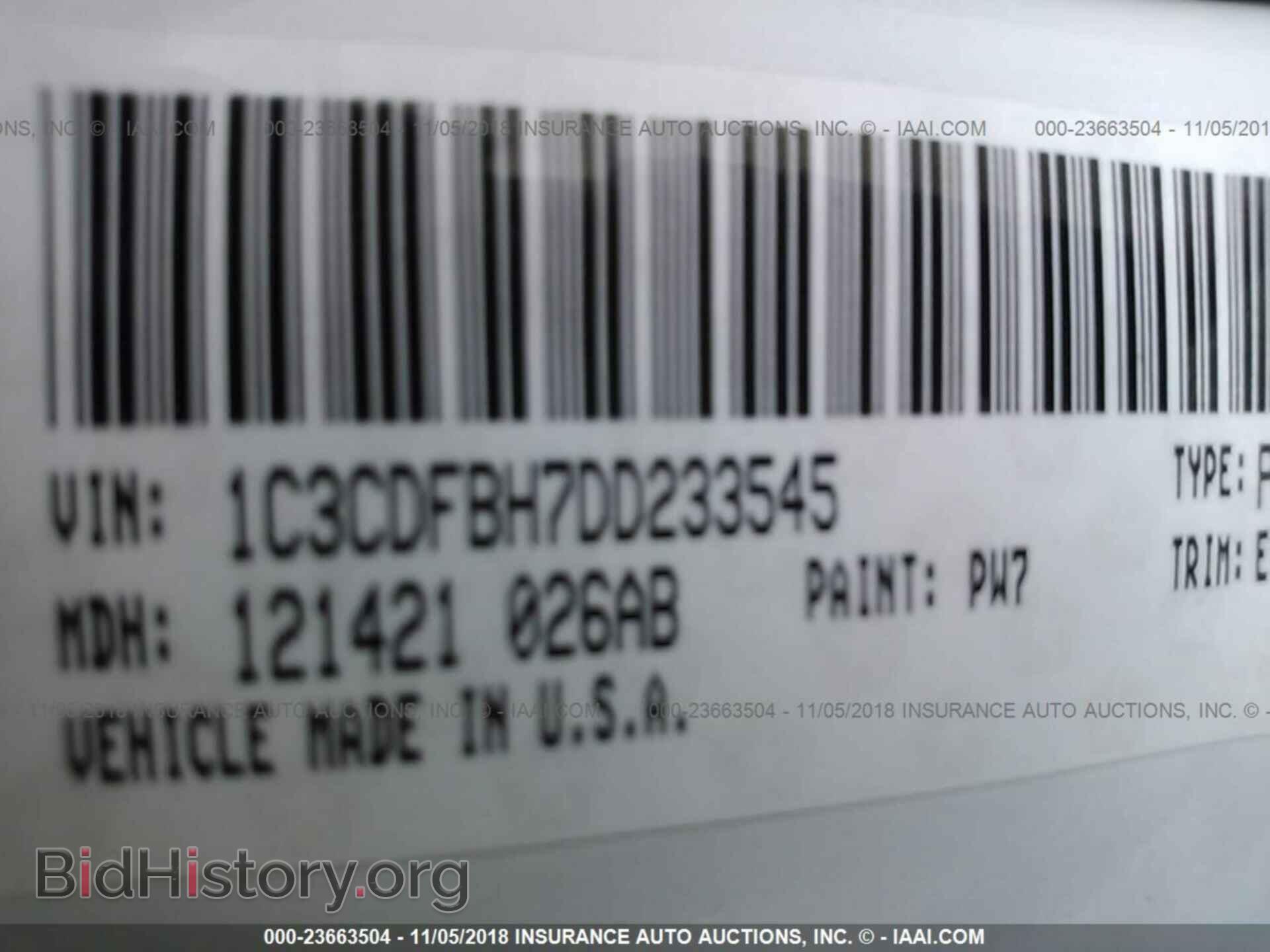 2013 DODGE DART - VIN: 1C3CDFBH7DD233545 - Photo 9