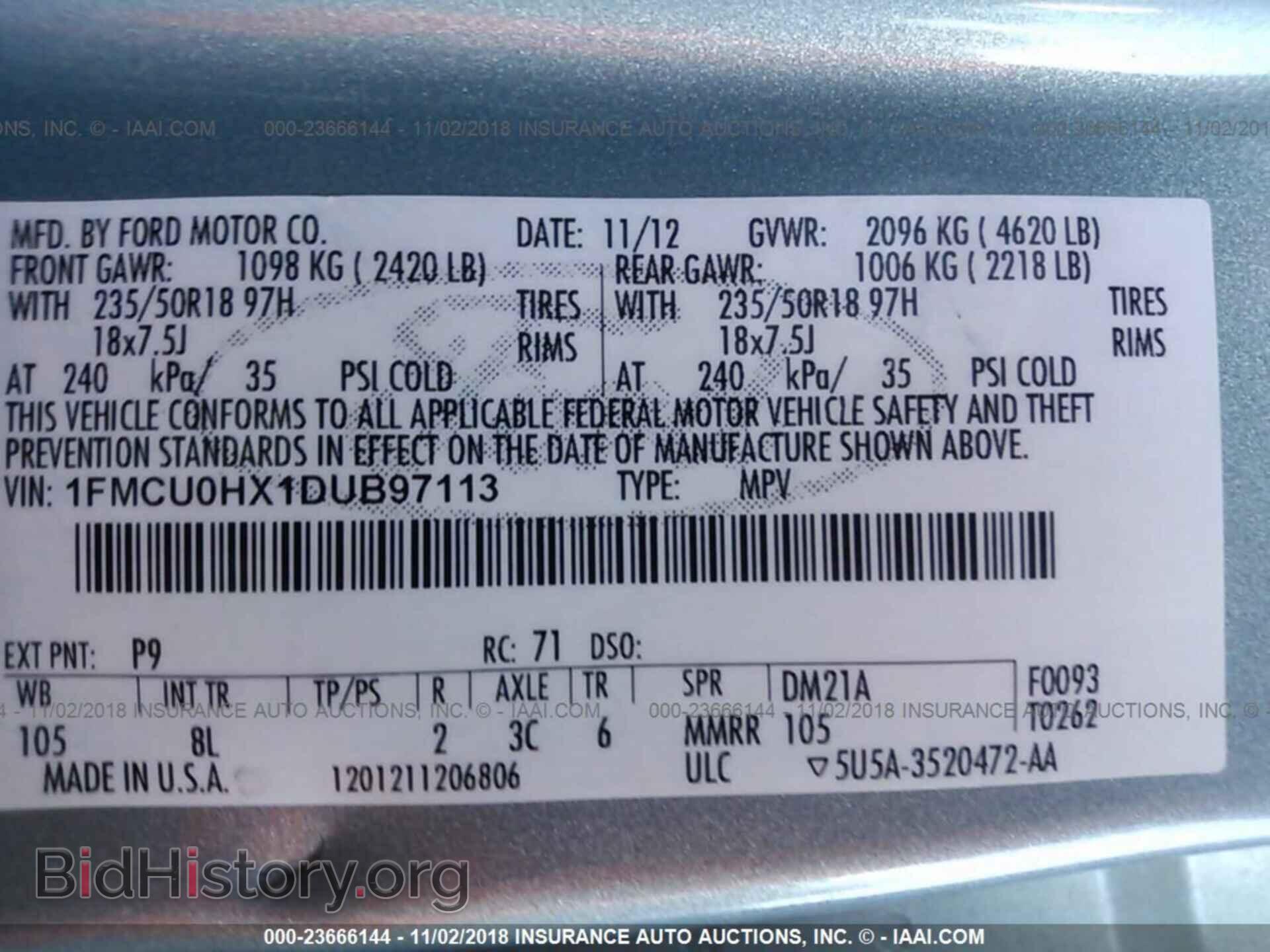 2013 Ford Escape - VIN: 1FMCU0HX1DUB97113 - Photo 9