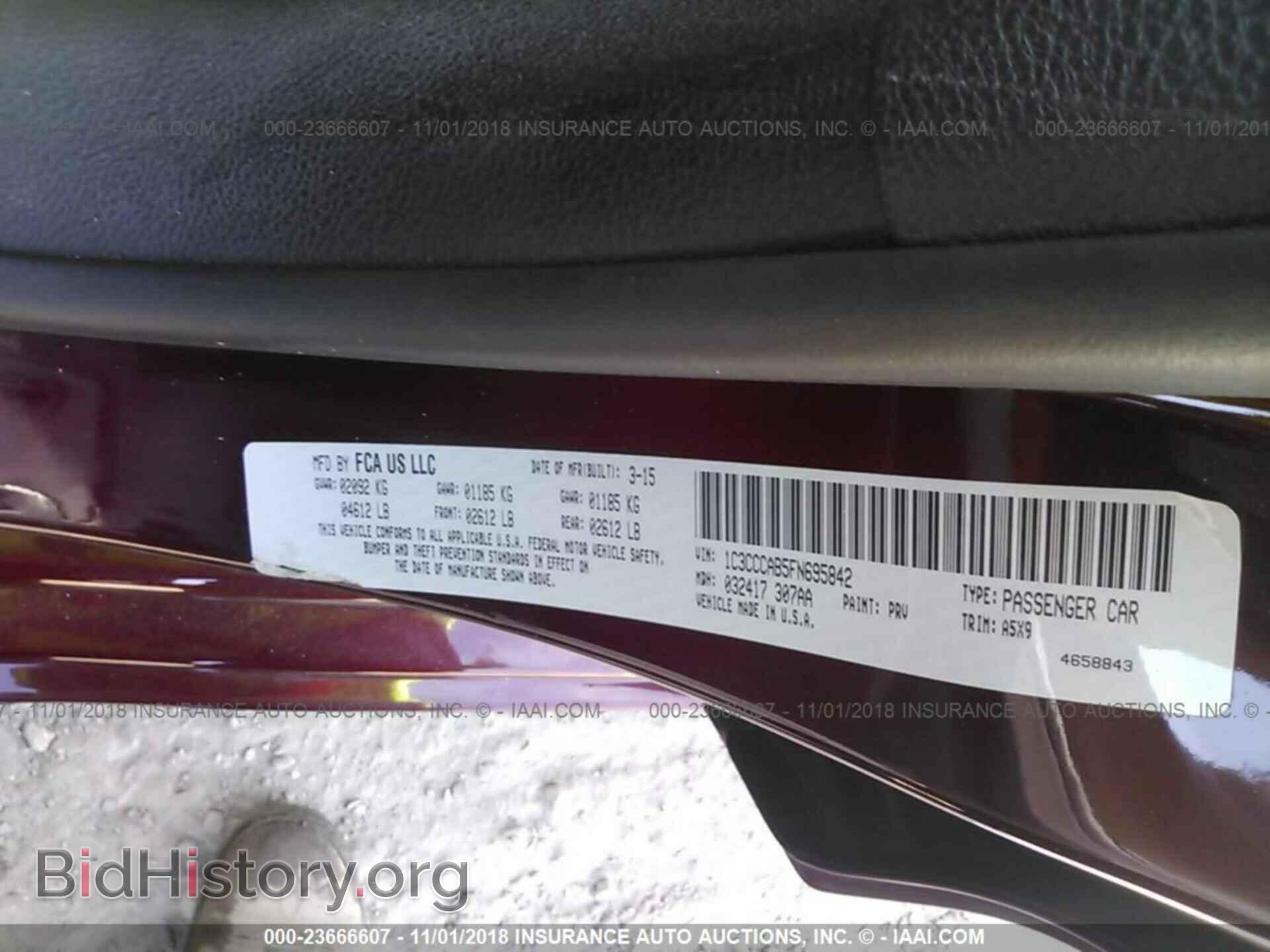 2015 Chrysler 200 - VIN: 1C3CCCAB5FN695842 - Photo 9