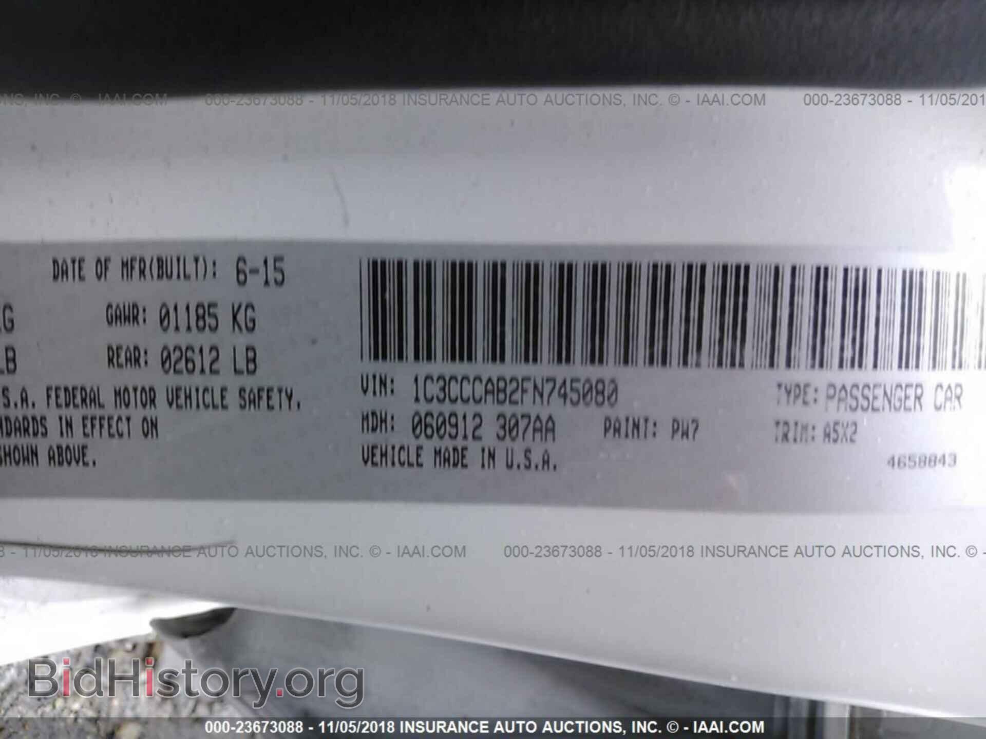 2015 Chrysler 200 - VIN: 1C3CCCAB2FN745080 - Photo 9
