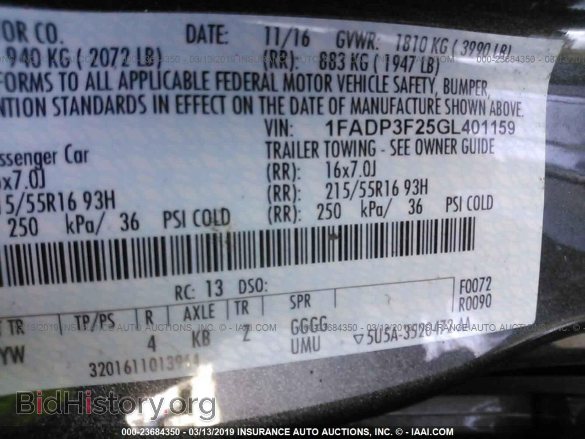 2016 FORD FOCUS - VIN: 1FADP3F25GL401159 - Photo 9