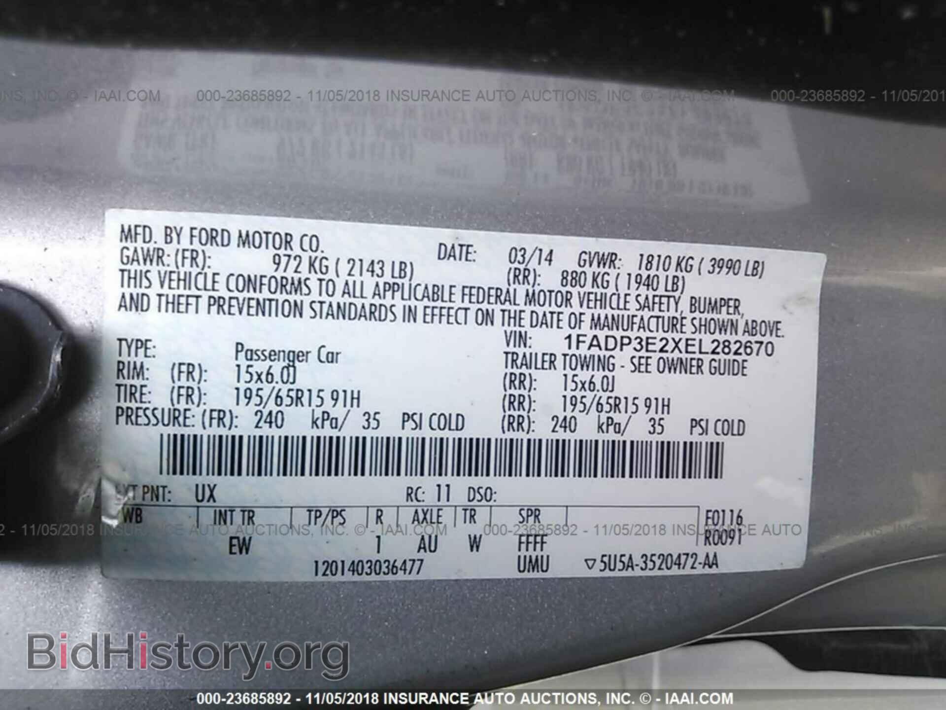 2014 Ford Focus - VIN: 1FADP3E2XEL282670 - Фото 9