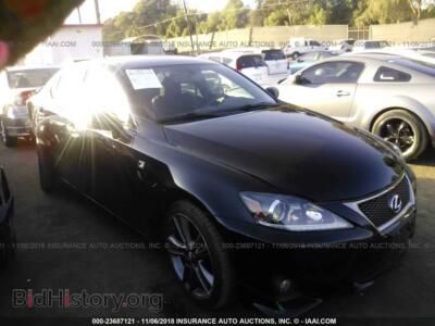 2011 Lexus IS, черный — VIN JTHBF5C25B5154810, IAAI