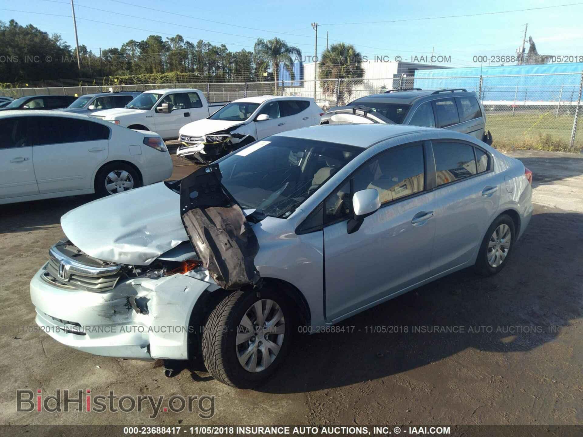 2012 Honda Civic - VIN: 19XFB2F53CE077346 - Фото 2