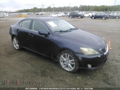 2006 Lexus IS 250, синий — VIN JTHBK262362003641, IAAI