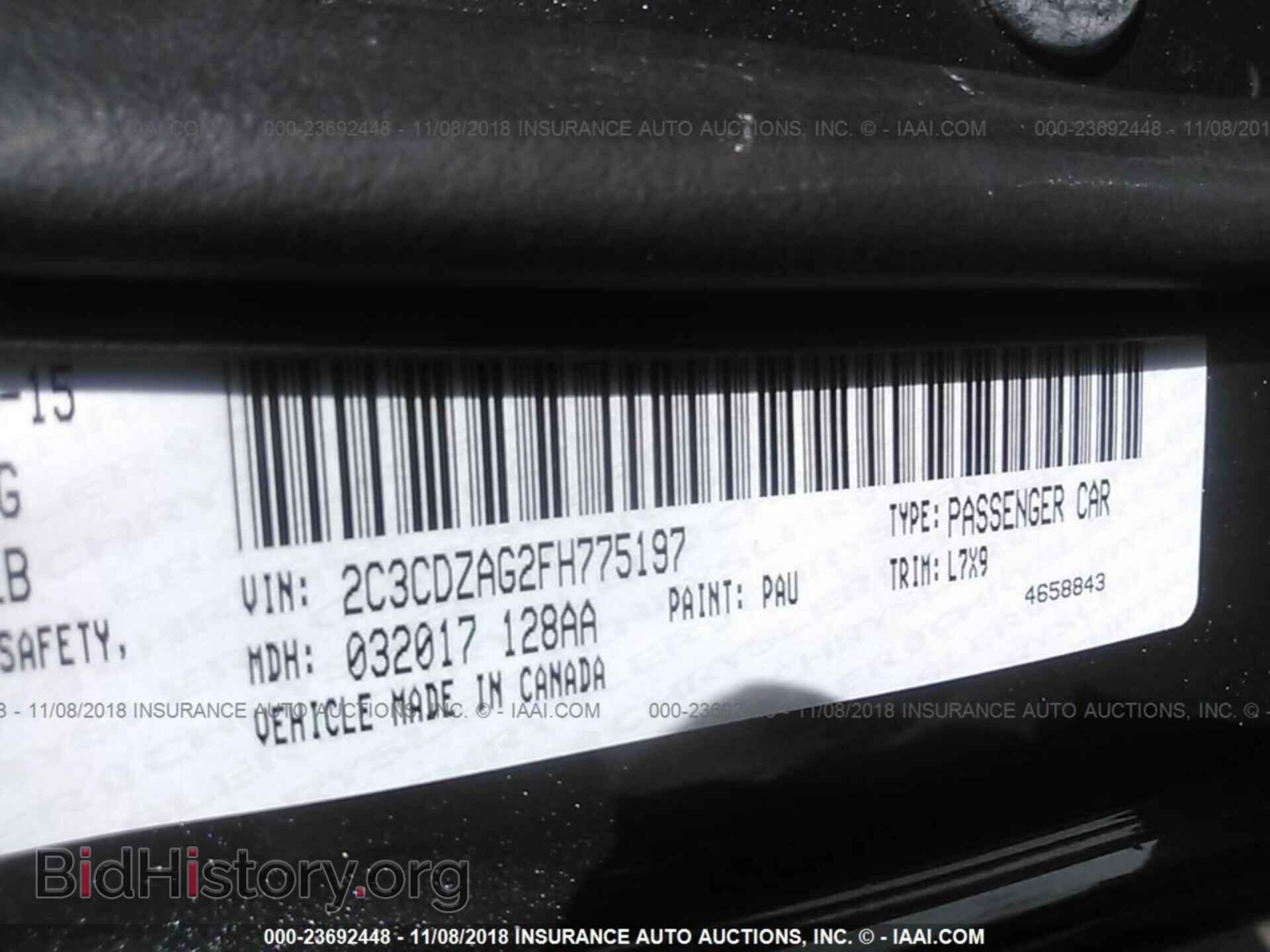 2015 DODGE CHALLENGER - VIN: 2C3CDZAG2FH775197 - Фото 9