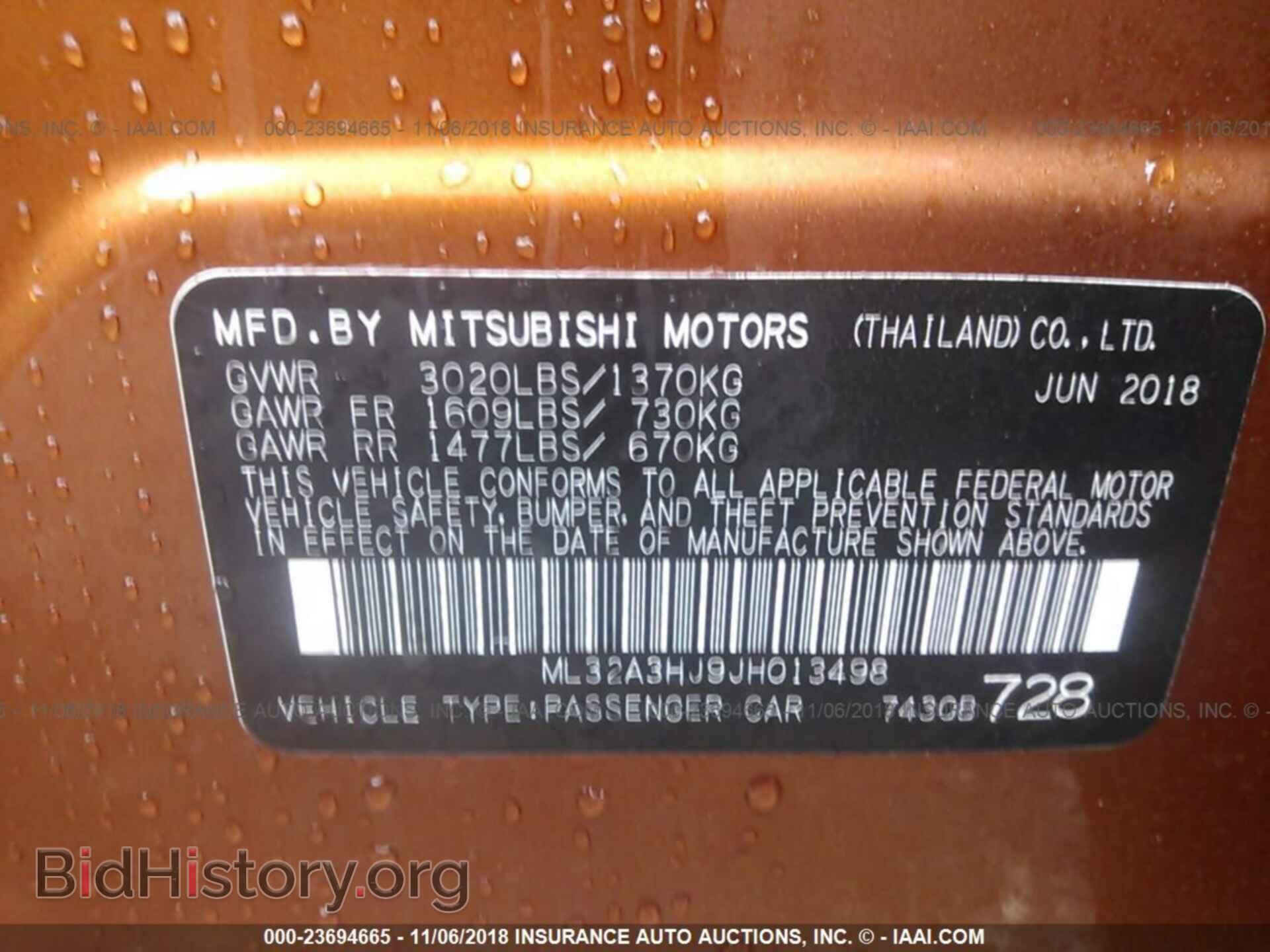 2018 Mitsubishi Mirage - VIN: ML32A3HJ9JH013498 - Фото 9
