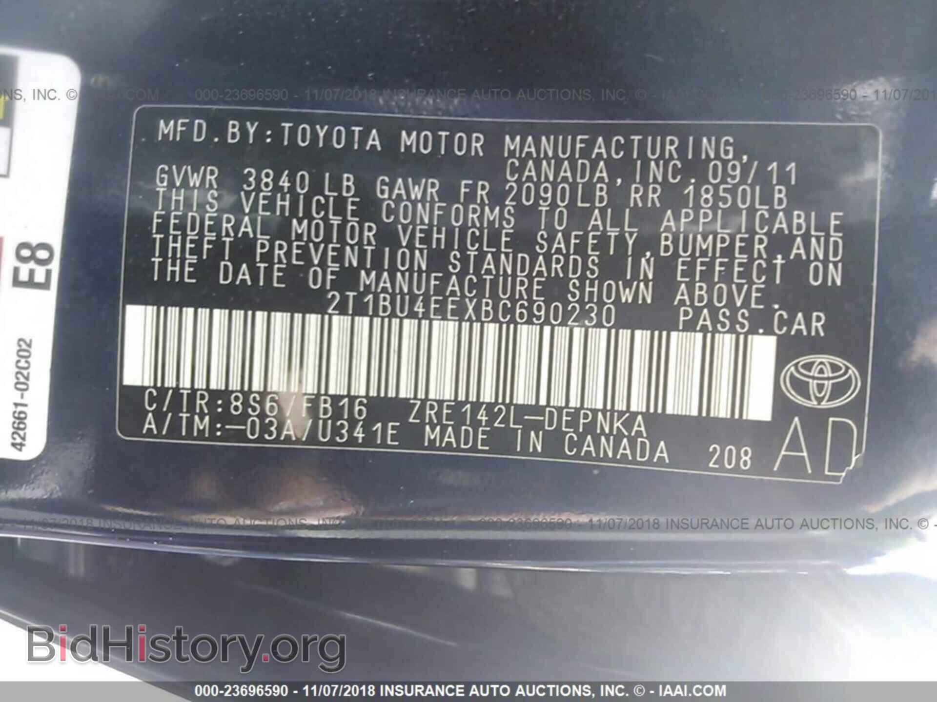 2011 Toyota Corolla - VIN: 2T1BU4EEXBC690230 - Photo 9