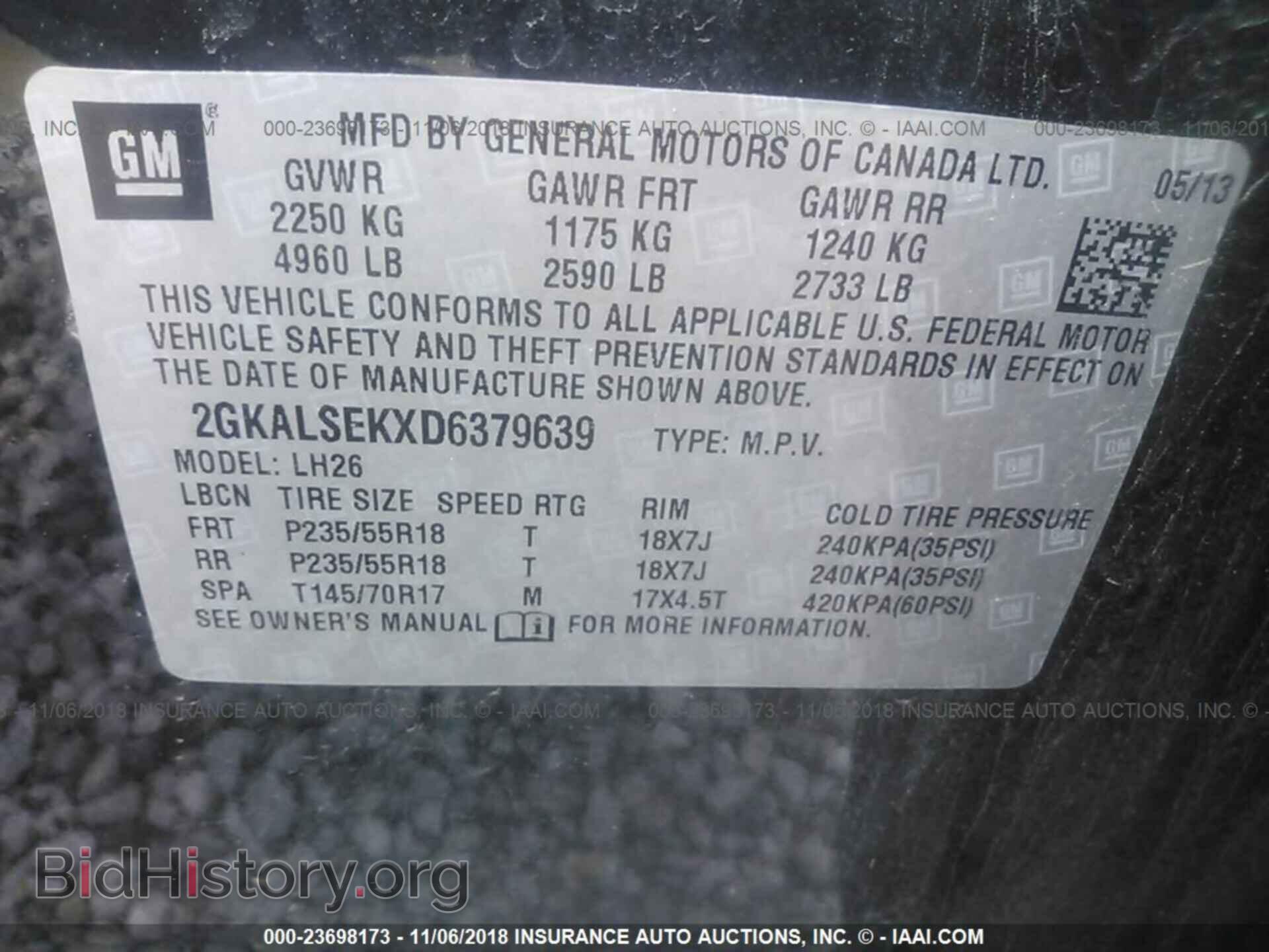 2013 Gmc Terrain - VIN: 2GKALSEKXD6379639 - Фото 9