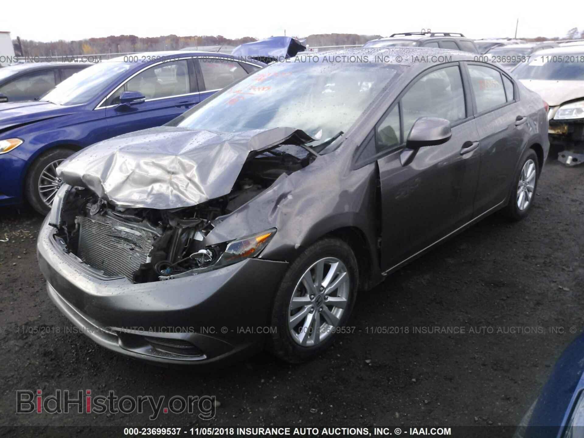 2012 Honda Civic - VIN: 19XFB2F92CE004343 - Фото 2