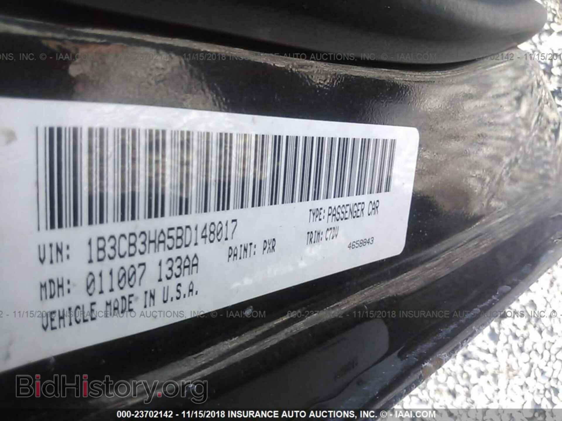 2011 DODGE CALIBER - VIN: 1B3CB3HA5BD148017 - Фото 9
