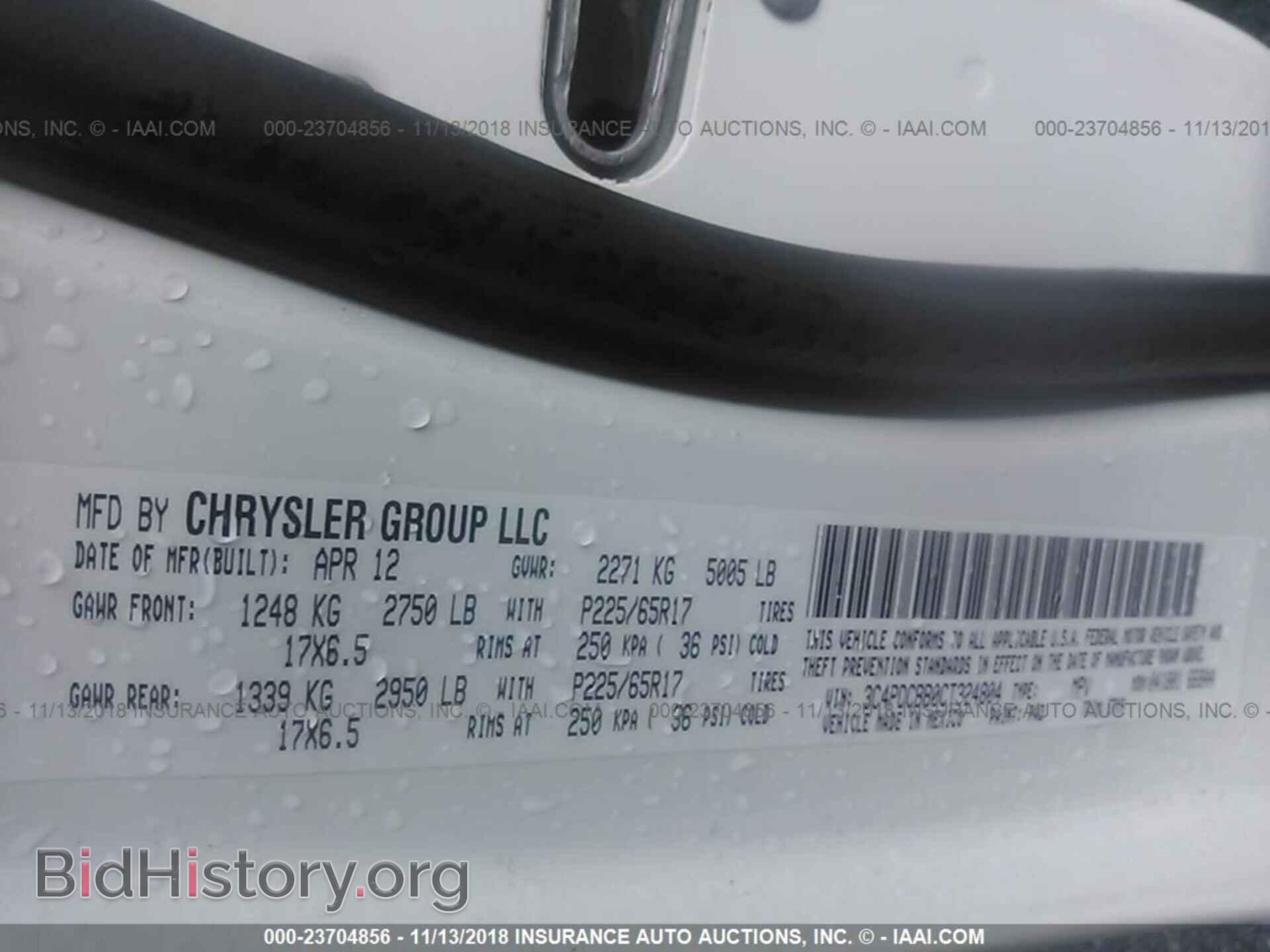 2012 DODGE JOURNEY - VIN: 3C4PDCBB0CT324804 - Фото 9