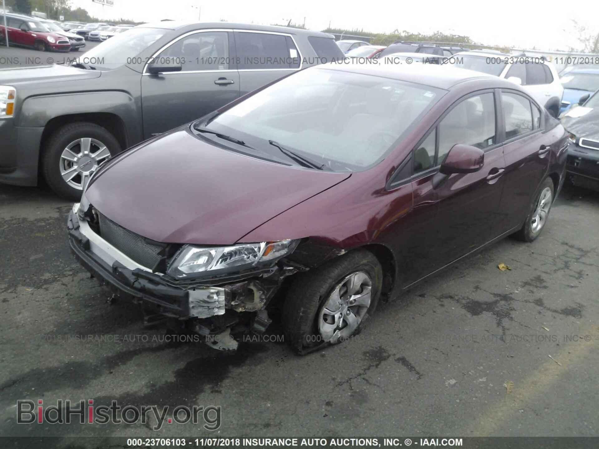 2013 HONDA CIVIC - VIN: 2HGFB2F54DH591441 - Фото 2