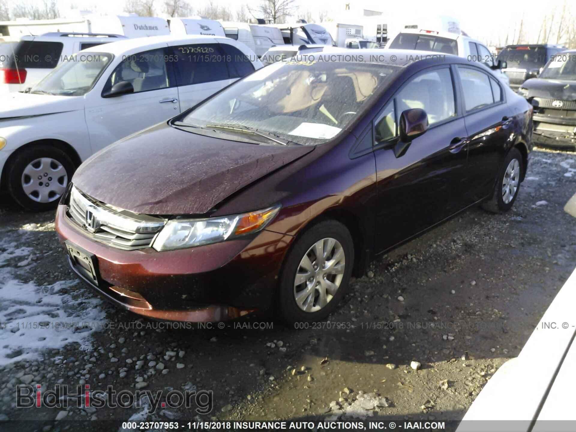 2012 Honda Civic - VIN: 19XFB2F57CE049422 - Фото 2