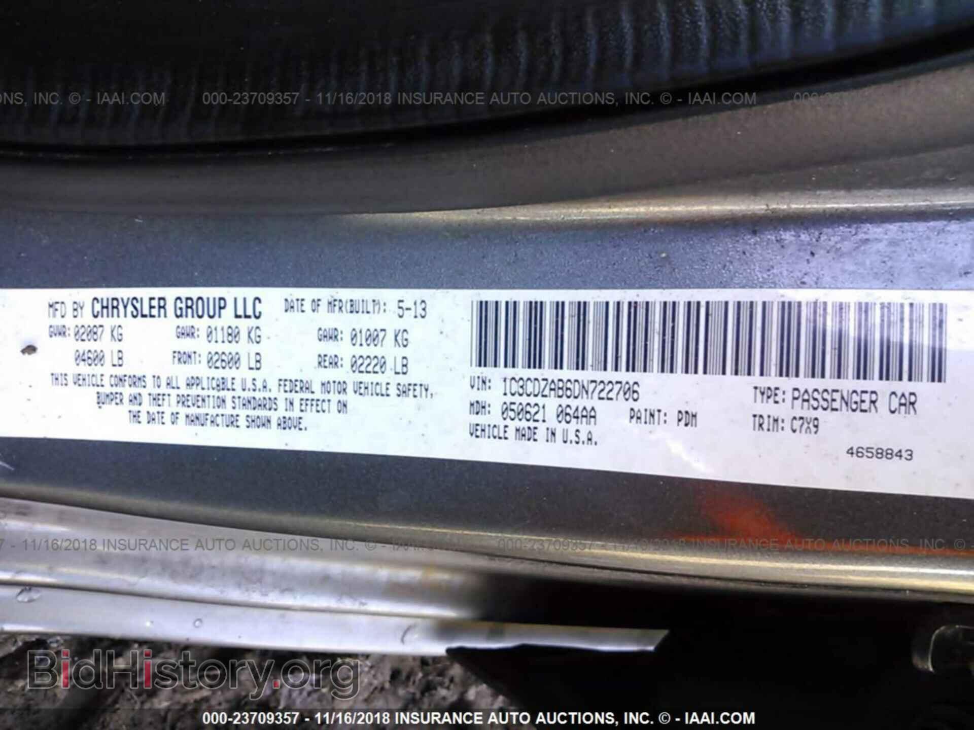 2013 Dodge Avenger - VIN: 1C3CDZAB6DN722706 - Photo 9