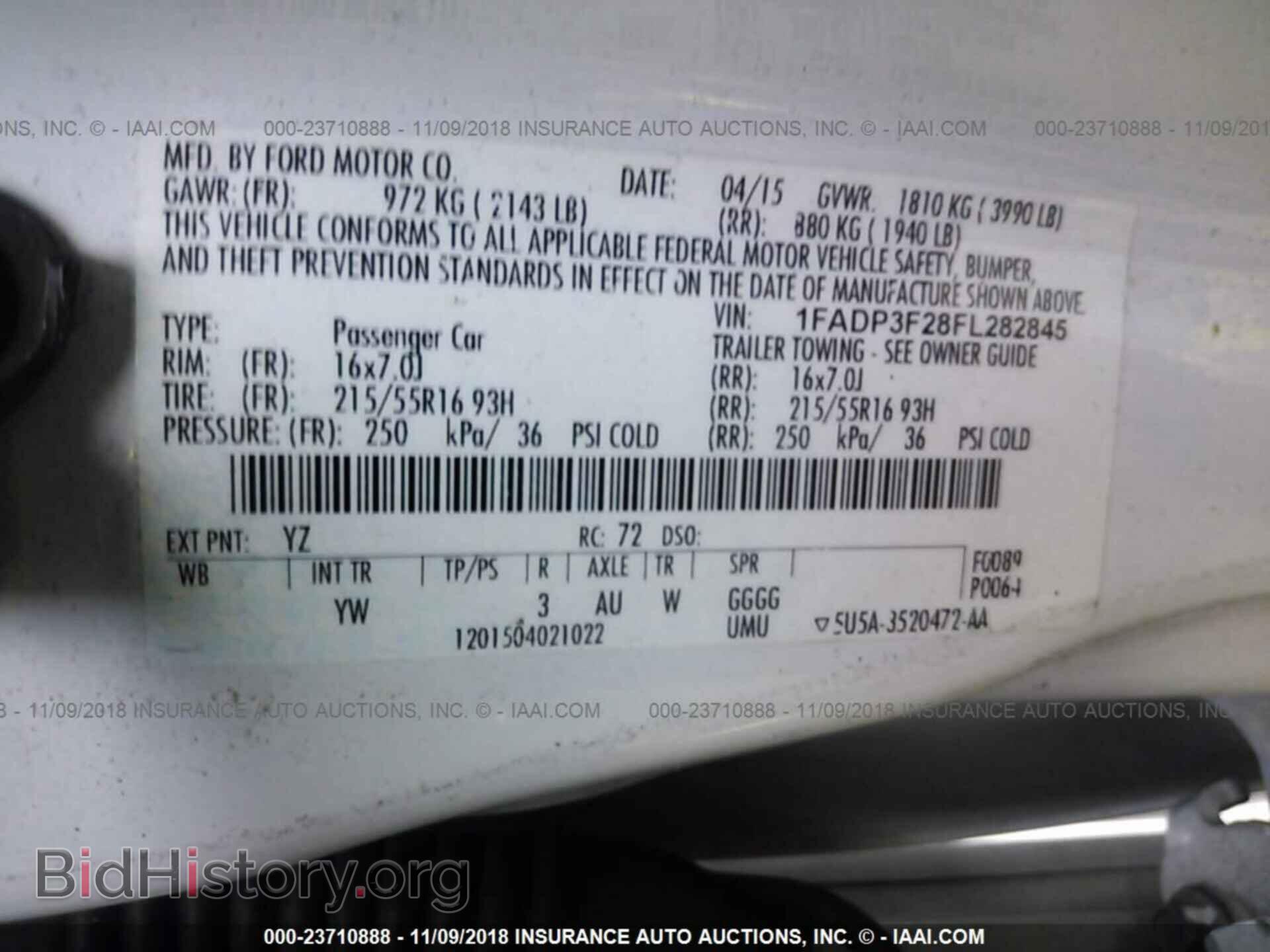 2015 Ford Focus - VIN: 1FADP3F28FL282845 - Фото 9