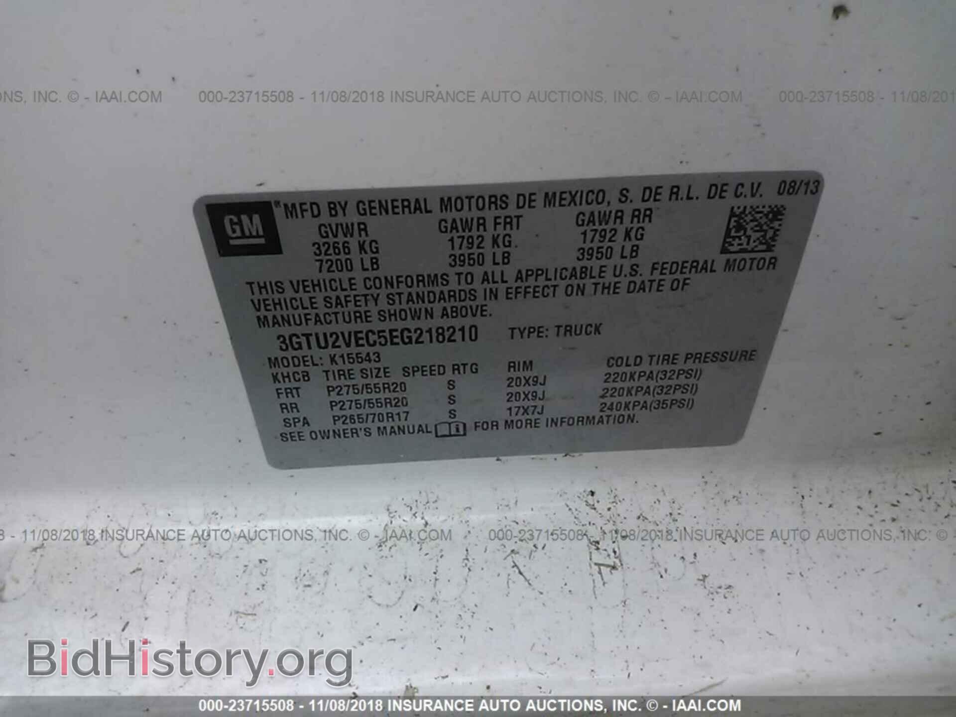 2014 GMC SIERRA - VIN: 3GTU2VEC5EG218210 - Photo 9