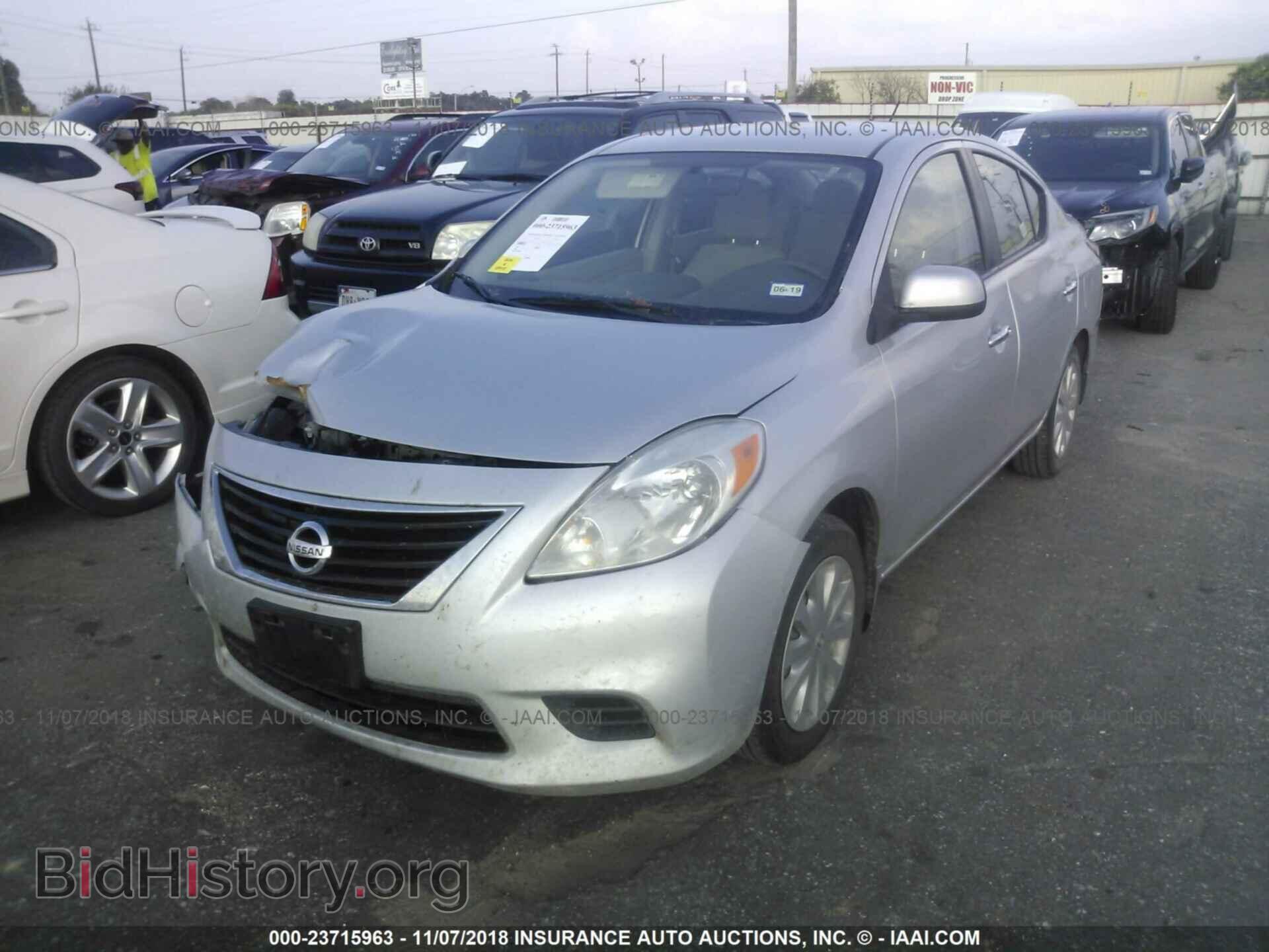 2012 NISSAN VERSA - VIN: 3N1CN7AP3CL867454 - Фото 2