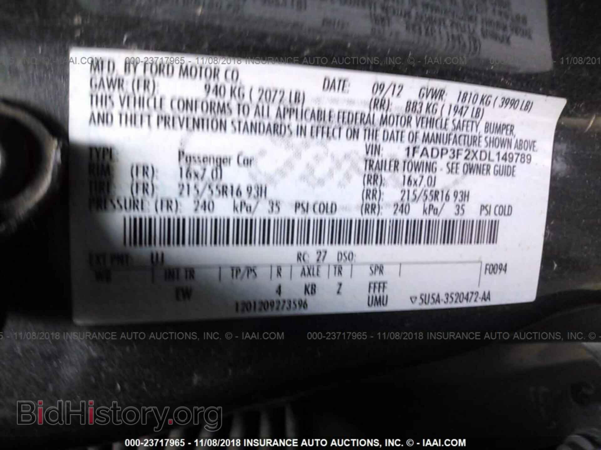 2013 Ford Focus - VIN: 1FADP3F2XDL149789 - Photo 9