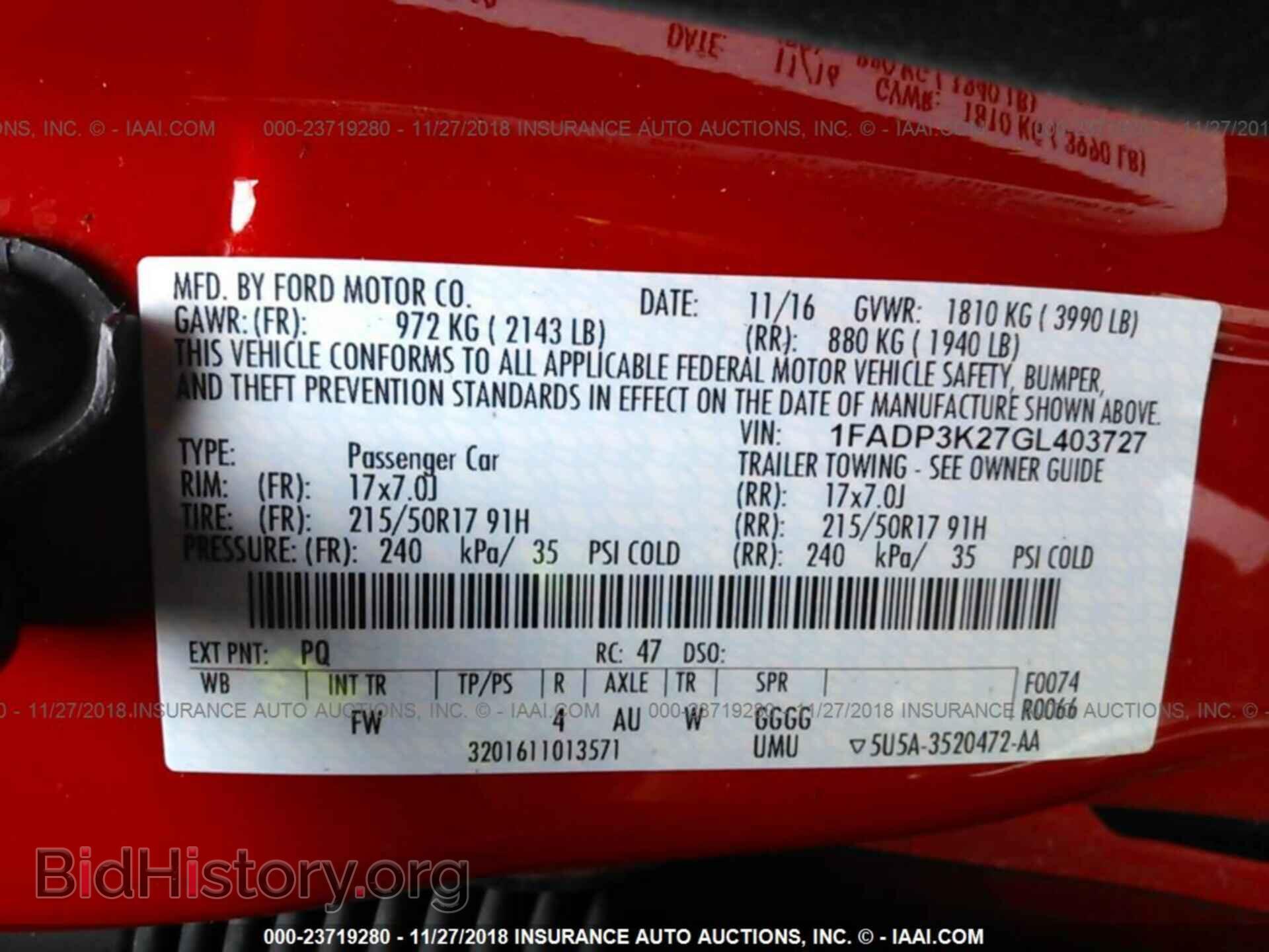 2016 FORD FOCUS - VIN: 1FADP3K27GL403727 - Photo 9