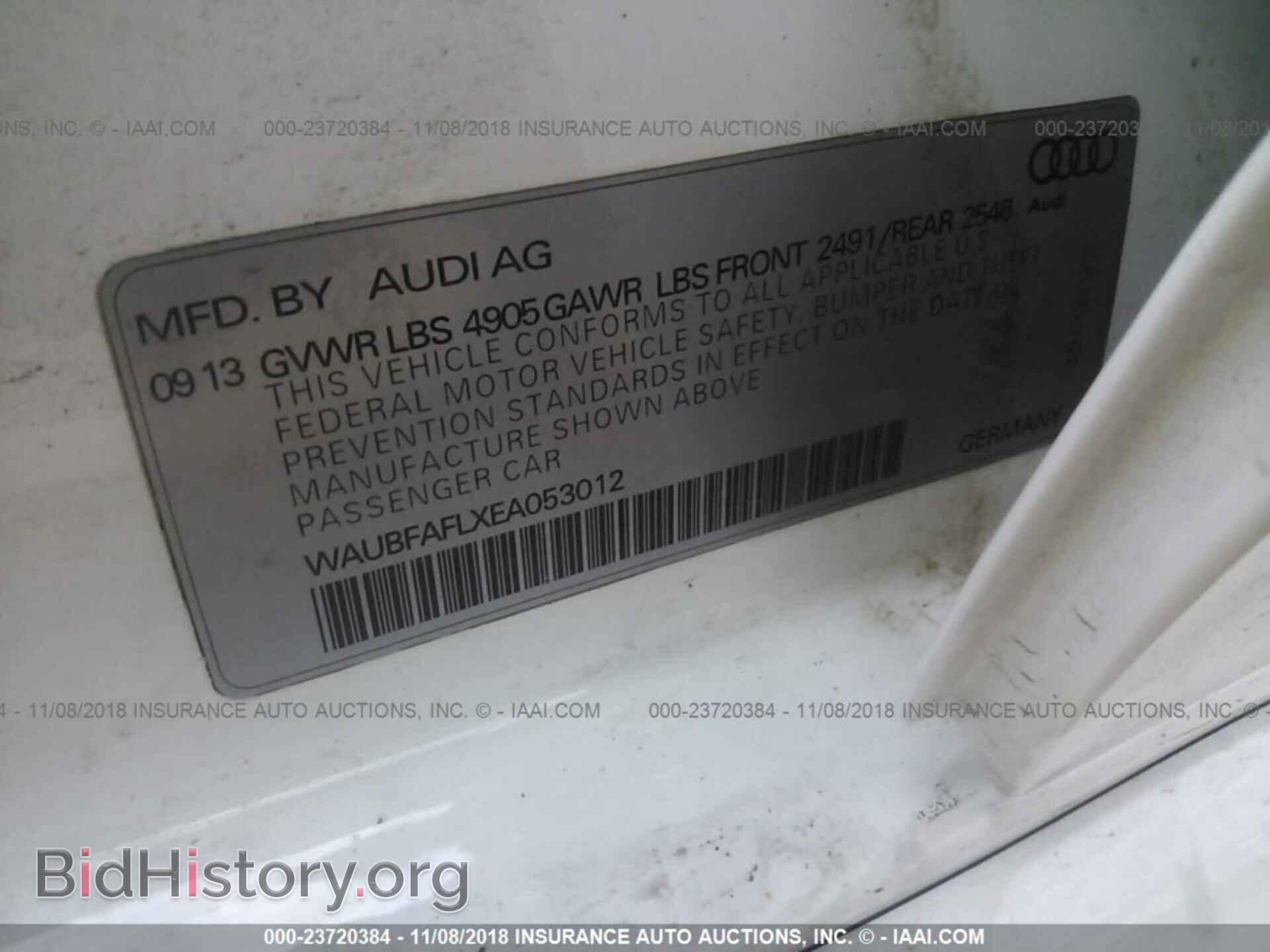 2014 Audi A4 - VIN: WAUBFAFLXEA053012 - Photo 9