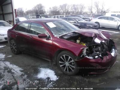 2012 Chrysler 200 S, maroon — VIN 1C3CCBHG7CN301894, IAAI