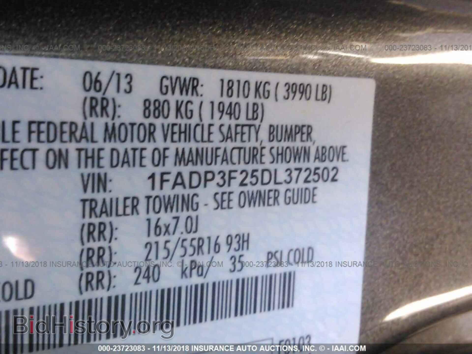 2013 Ford Focus - VIN: 1FADP3F25DL372502 - Photo 9