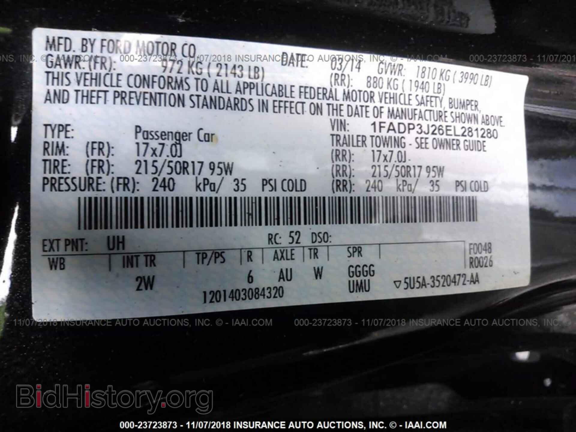 2014 FORD FOCUS - VIN: 1FADP3J26EL281280 - Photo 9