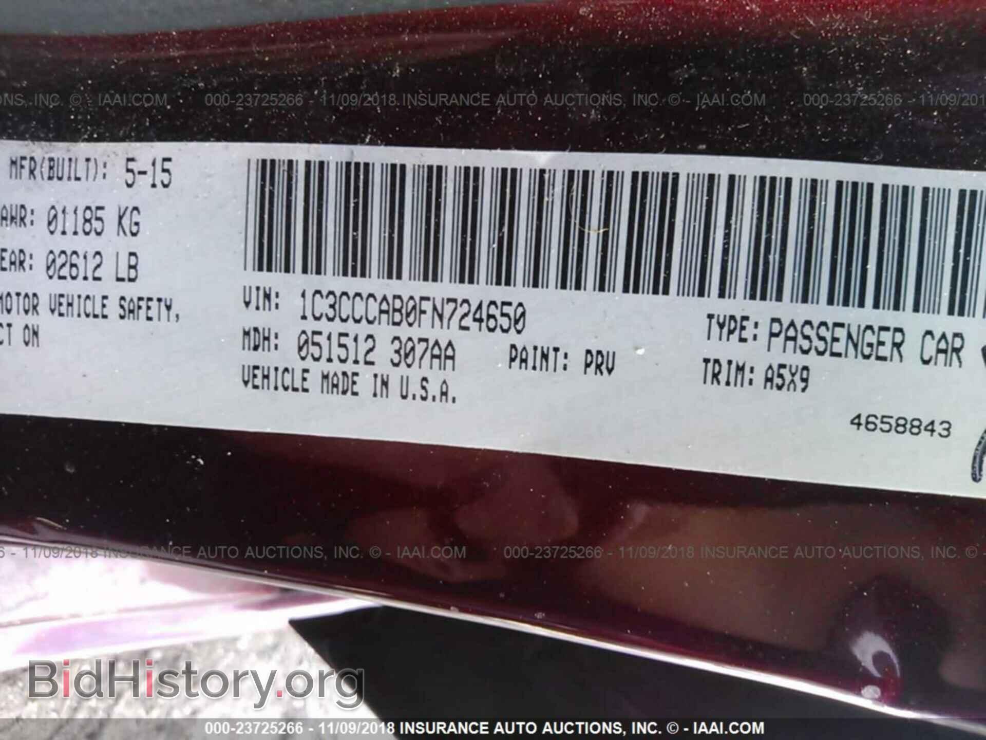 2015 Chrysler 200 - VIN: 1C3CCCAB0FN724650 - Photo 9