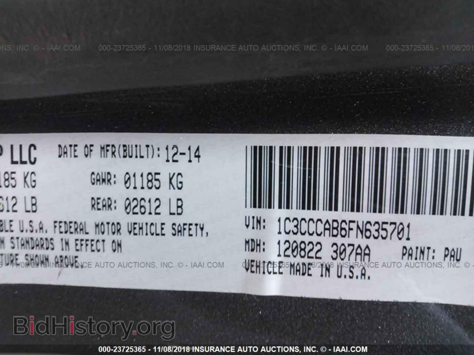 2015 CHRYSLER 200 - VIN: 1C3CCCAB6FN635701 - Photo 9
