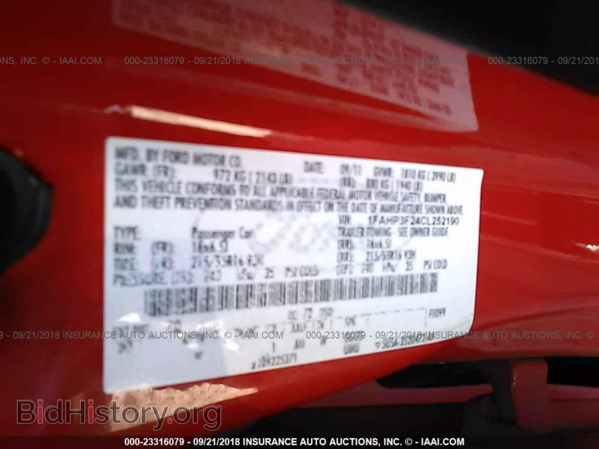 2012 FORD FOCUS - VIN: 1FAHP3F24CL252190 - Photo 9