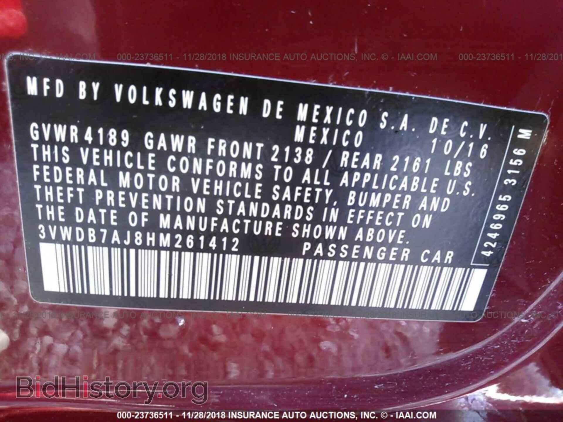 2017 VOLKSWAGEN JETTA - VIN: 3VWDB7AJ8HM261412 - Photo 9