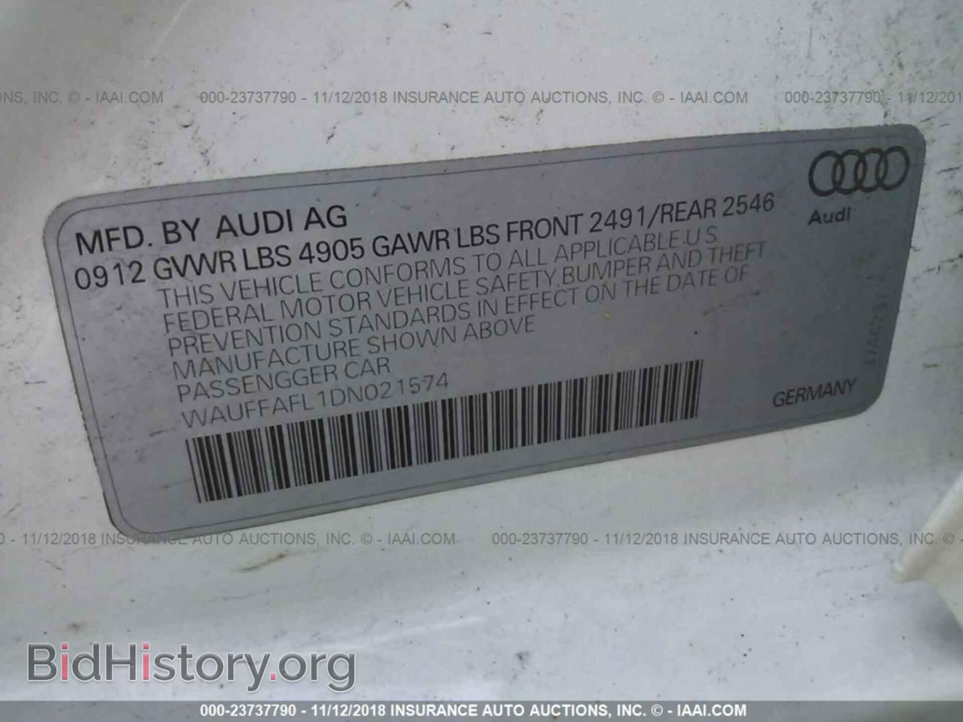2013 Audi A4 - VIN: WAUFFAFL1DN021574 - Photo 9