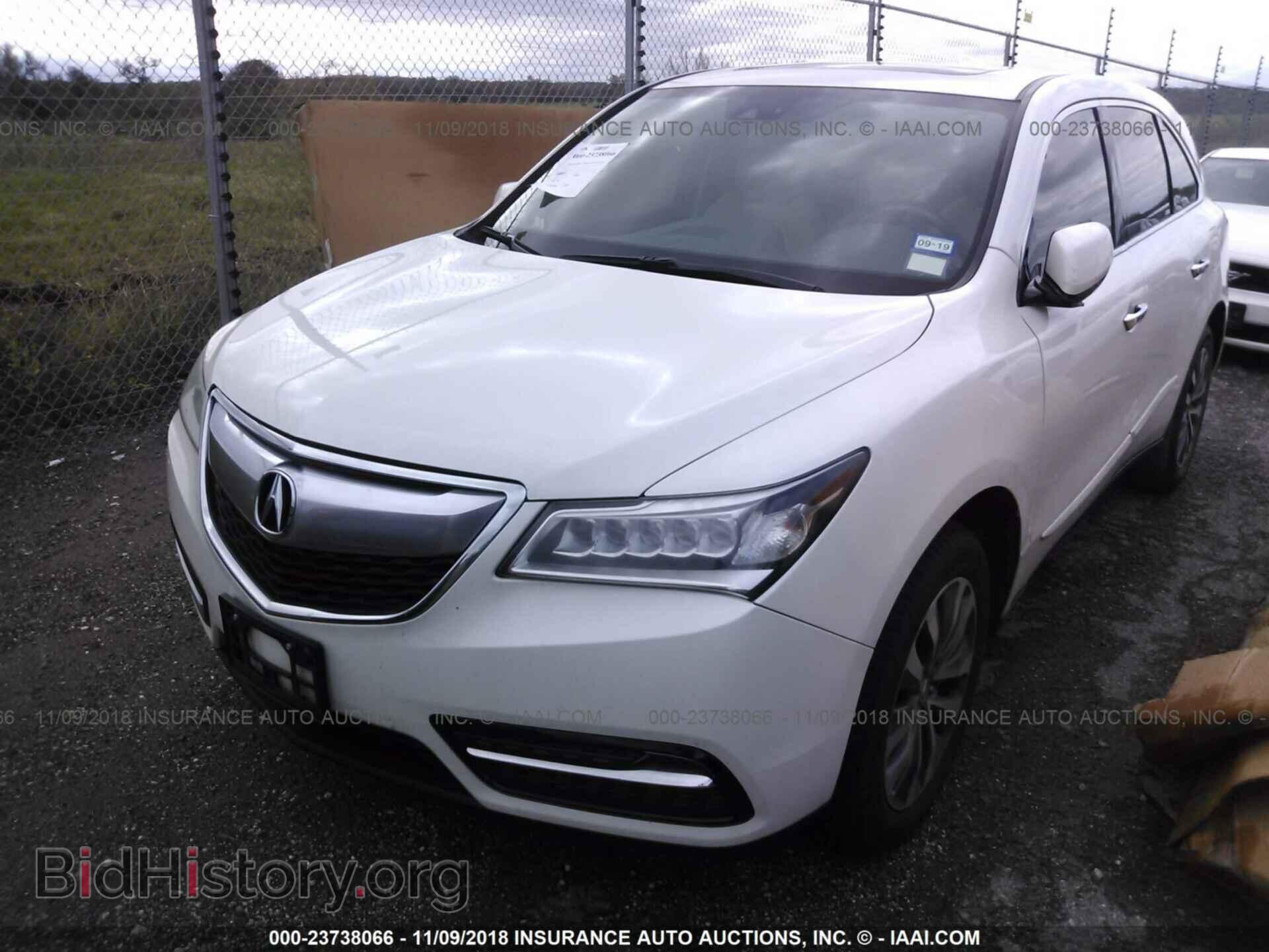 2014 ACURA MDX - VIN: 5FRYD3H63EB020364 - Фото 2