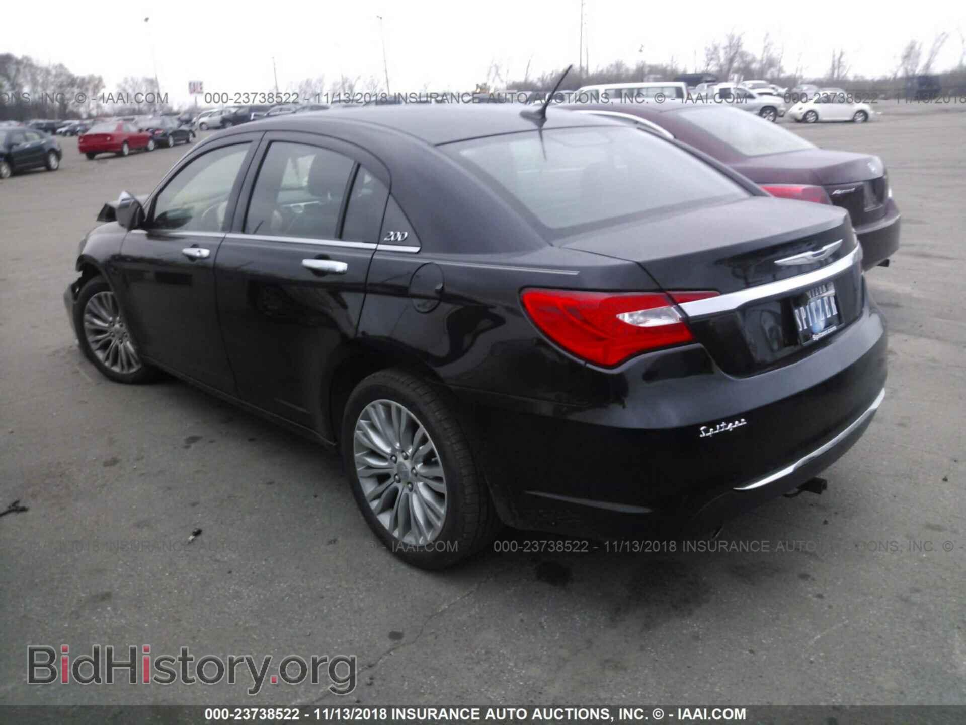 2012 Chrysler 200 - VIN: 1C3CCBCG9CN298214 - Фото 3
