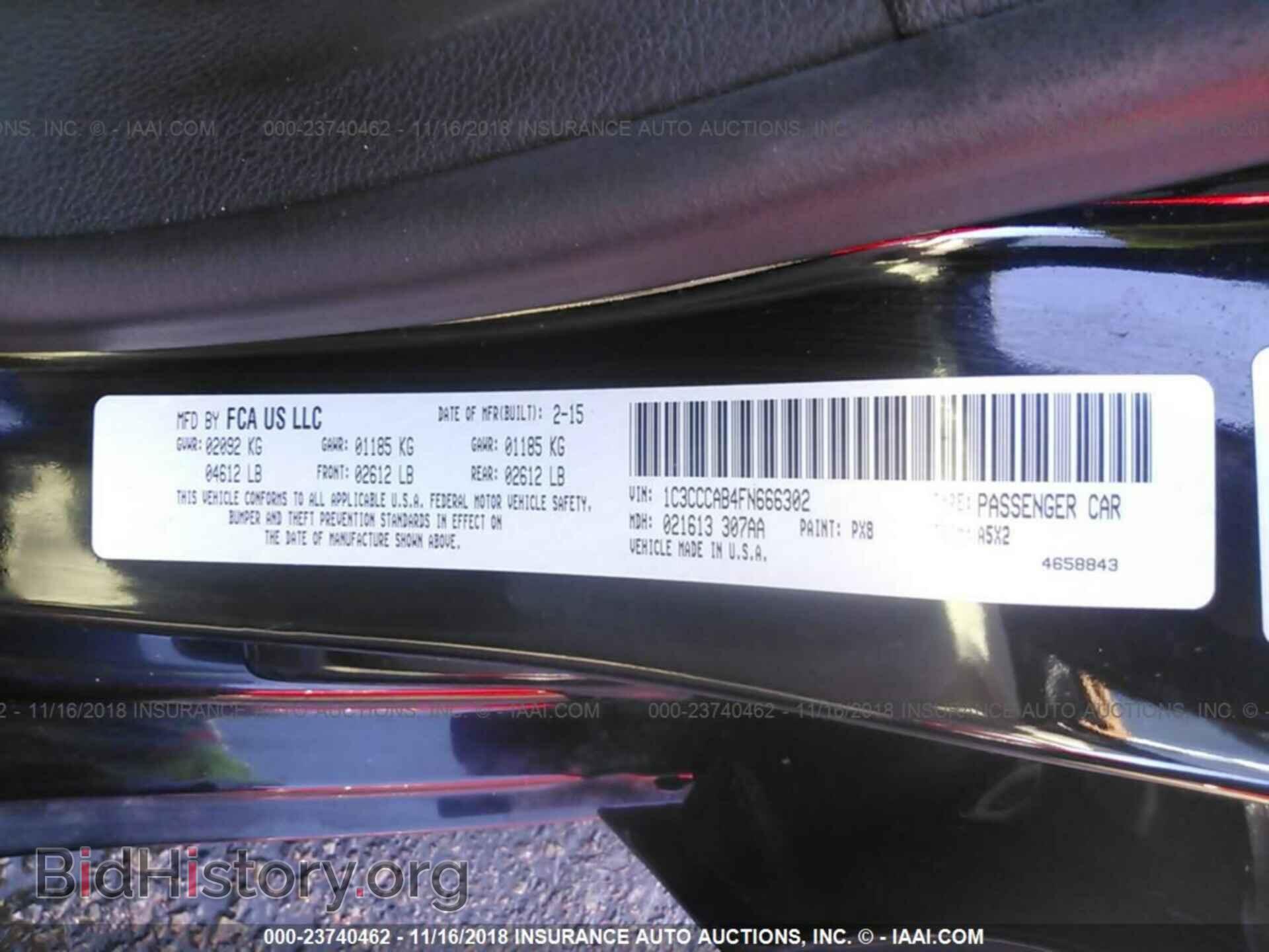 2015 CHRYSLER 200 - VIN: 1C3CCCAB4FN666302 - Фото 9