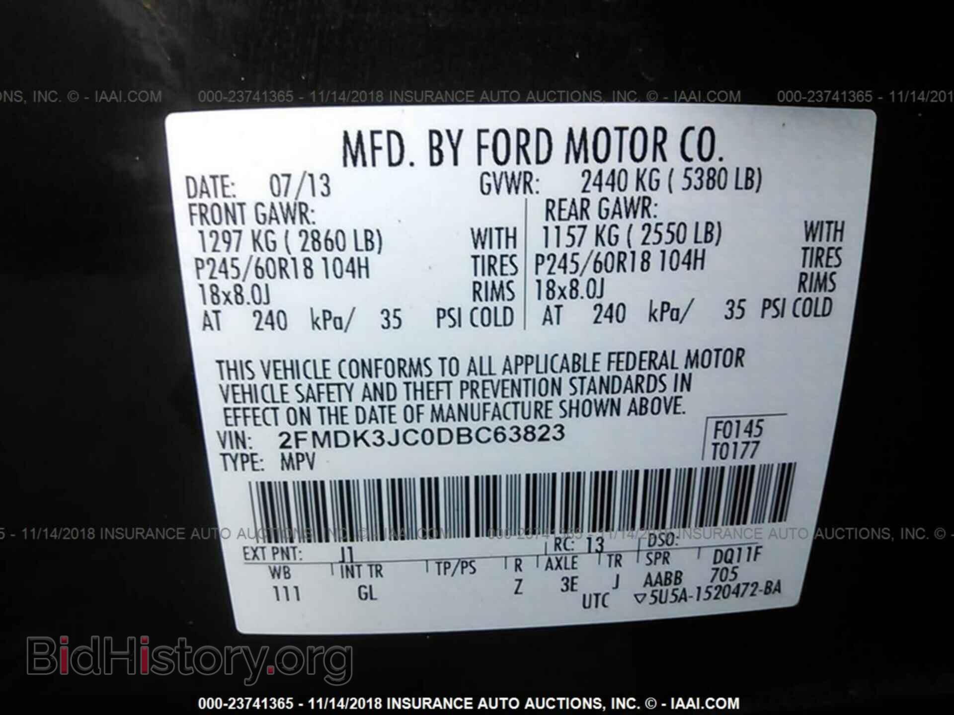 2013 Ford Edge - VIN: 2FMDK3JC0DBC63823 - Photo 9