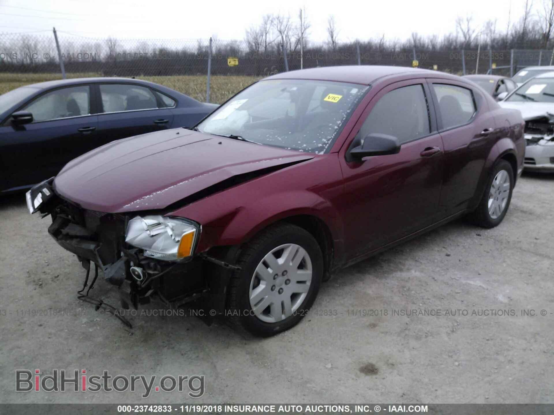 2014 Dodge Avenger - VIN: 1C3CDZAB5EN196165 - Фото 2