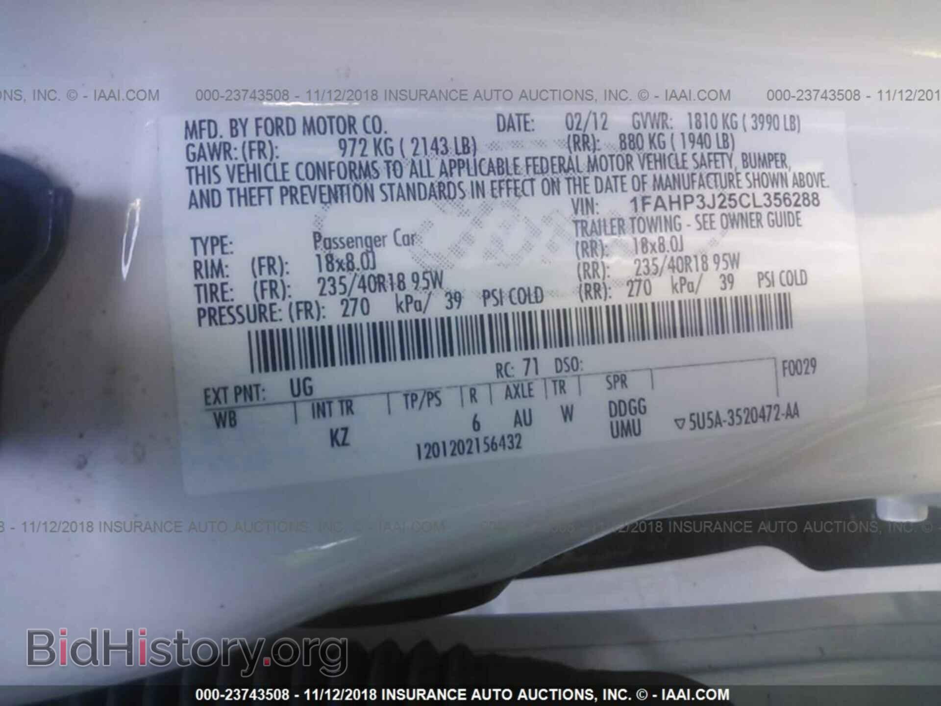 2012 Ford Focus - VIN: 1FAHP3J25CL356288 - Photo 9